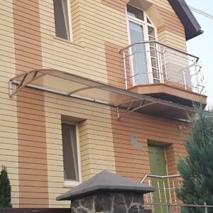 навес из поликарбоната прозрачный