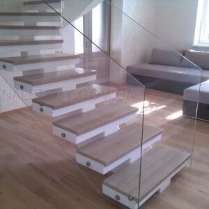 Стеклянные перила для лестницы моркун